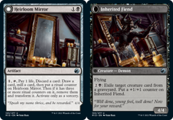 1x Heirloom Mirror // Inherited Fiend - Foil MTG Innistrad: Midnight Hunt NM Mag - Image 1