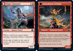 1x Flame Channeler // Embodiment of Flame MTG Innistrad: Midnight Hunt NM Magic - Image 1