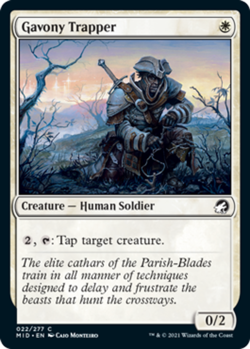 1x Gavony Trapper - Foil MTG Innistrad: Midnight Hunt NM Magic Foil - Image 1