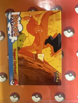 Pokemon TCG Trapped Charizard Pokemon Topps Pikachu's Vacation 51 - Image 1