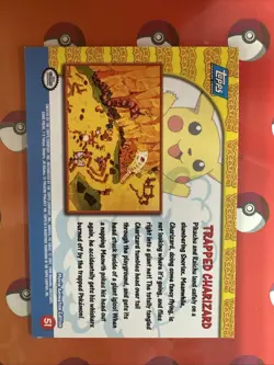 Pokemon TCG Trapped Charizard Pokemon Topps Pikachu's Vacation 51 - Image 2