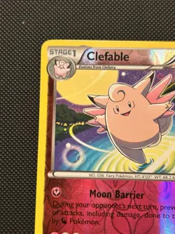 Clefable 82/122 XY BREAKpoint Pokemon TCG Reverse Holo MP - Image 3
