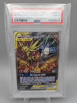 Moltres & Zapdos & Articuno GX SM210 Pokemon Hidden Fates ETB PROMO - PSA 9 MINT - Image 1