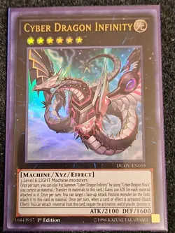 YuGiOh! Cyber Dragon Infinity DUOV-EN059 Ultimate Rare, 1st Edition, VLP - Image 1