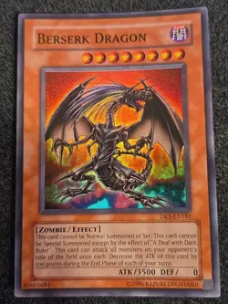 Yugioh- 1X Berserk Dragon - Super Rare - Unlimited - DR1-EN181 - Near Mint - Image 1