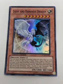 Yugioh Light and Darkness Dragon - STOR-ENSE1 Limited Edition Super Rare VLP-LP* - Image 1