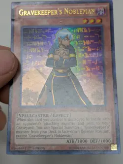 Yugioh Gravekeeper’s Nobleman MP14-EN212 Ultra Rare 1st Ed LP-MP - Image 3