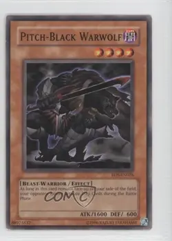 Pitch-Black Warwolf Unlimited YuGiOh Rise of Destiny #RDS-EN026 2004 - Image 1