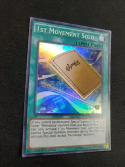 Yugioh 1st Movement Solo NECH-EN059 Super Rare 1st Ed NM - Image 2