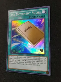 Yugioh 1st Movement Solo NECH-EN059 Super Rare 1st Ed NM - Image 3