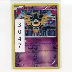 Pokemon TCG Sigilyph 66/113 BW Legendary Treasures Reverse Holo Card EN-LP 2013 - Image 3