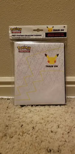 Pokemon 25th Ann. First Partner Collector's Binder w/Oversize Pikachu Card (NEW) - Image 1