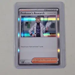 Pokemon Card Scarlet & Violet Professors Research Trainer 190/198 Rare Holo NM/M - Image 1