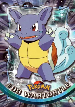 Pokemon #08 Wartortle Card Topps TV Animation Edition - Image 1