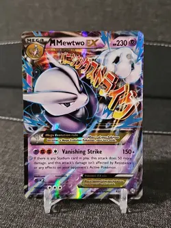 Mega M Mewtwo EX 63/162 Breakthrough Holo Pokemon TCG Card - Image 1