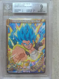 Dragon Ball Super CCG Celebrations Super High Rank Player Merit Card Graded 9 - Image 1
