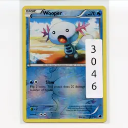 Pokemon TCG Wooper 21/116 BW Plasma Freeze Reverse Holo Common Card EN-LP 2013 - Image 3