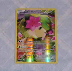 2016 Pokemon - Shaymin XY115 Full Art Mythical Collection Promo Card - Image 1