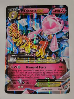 Mega M Diancie EX Promo Jumbo Holo Pokemon Card Oversized English - Image 1