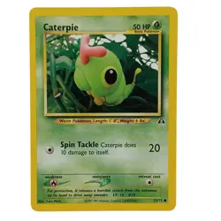 Caterpie 53/75 Neo Discovery Vintage WOTC Pokemon Card TCG 2001 - Image 1