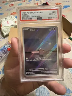 Cleffa 202/197 Sv03: Obsidian Flames Holo PSA 10 POKEMON TCG CARD GEM MT - Image 1