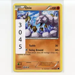 Pokemon TCG Onix 61/116 BW Plasma Freeze Regular Uncommon Card EN-LP 2013 - Image 3