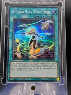 Sky Striker Mecha - Hornet Drones Super Rare DASA-EN033 LP/NM Yugioh Card - Image 1