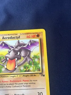 Pokemon TCG Aerodactyl Fossil Non Holo wotc Pokemon card played - Image 2