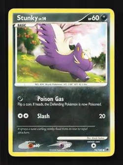 Stunky 76/100 HP Majestic Dawn English Pokemon Card TCG - Image 1