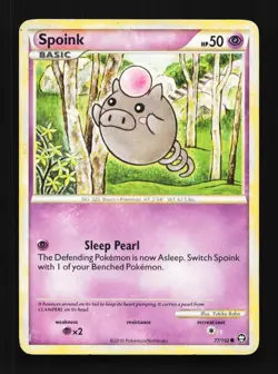 Spoink 77/102 HP Triumphant English Pokemon Card TCG - Image 1