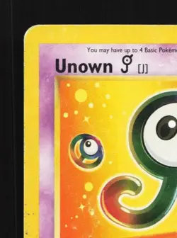 Unown J 38 HP Wizards Black Star Promos English Pokemon Card TCG - Image 4