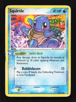 Squirtle 64/100 HP EX Crystal Guardians English Pokemon Card TCG - Image 1