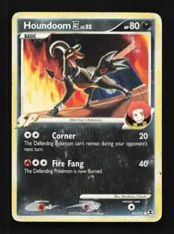 Houndoom E4 65/111 HP Rising Rivals English Pokemon Card TCG - Image 1