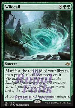 Wildcall 2x FOIL FRF MTG Fate Reforged Rare MINT green - Image 1