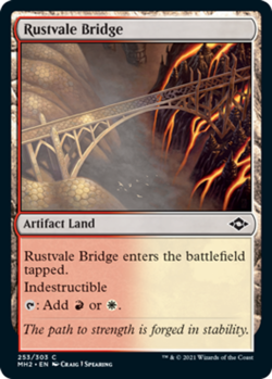 1x Rustvale Bridge MTG Modern Horizons 2 NM Magic Regular - Image 1