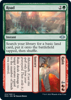 1x Road // Ruin - Foil MTG Modern Horizons 2 NM Magic Foil - Image 1