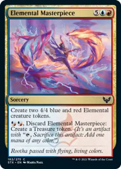 1x Elemental Masterpiece - Foil MTG Strixhaven: School of Mages NM Magic Foil - Image 1