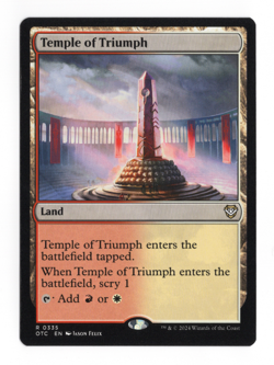 MTG-Temple of Triumph-Commander: (OTC)-335-Near Mint-NonFoil - Image 1