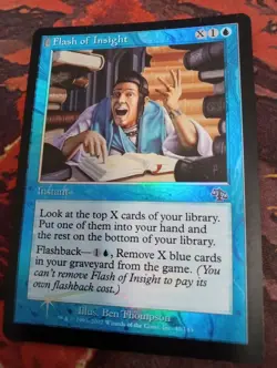 MTG - Flash of Insight - FOIL - Judgement - Lightly Played - Image 1