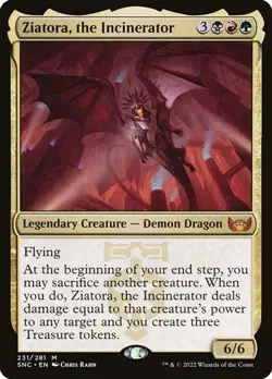 Ziatora, the Incinerator - Foil Streets of New Capenna LP MTG - Image 1