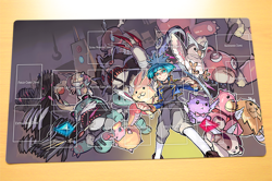 No.429# Yugioh TCG Playmat Sora Frightfur Fluffal Custom YGO Card Game Mat - Image 1