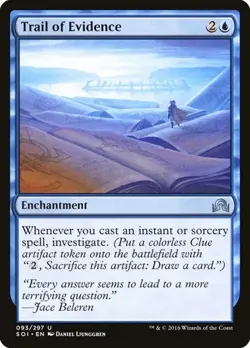 Trail of Evidence - Foil Shadows over Innistrad LP MTG - Image 1