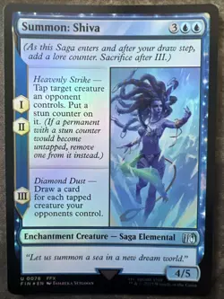 Summon: Shiva Final Fantasy Foil Uncommon Card - Image 1