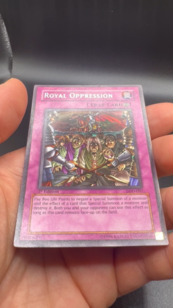 Yugioh! Royal Oppression #LOD-091 2003 Legacy of Darkness 1st Edition Rare MP - Image 2
