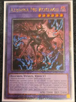 Yugioh! NM Azamina Mu Rcielago - ROTA-EN031 - Quarter Century Secret Rare - 1st - Image 1