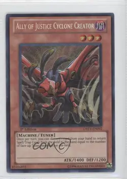 SCR - Ally of Justice Cyclone Creator 1st Ed. YuGiOh Duelist Revolution 2010 - Image 1