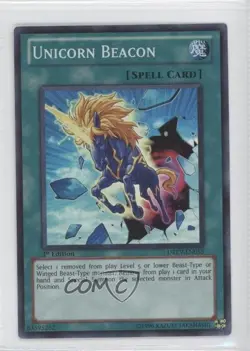 SR - Unicorn Beacon 1st Ed. YuGiOh Duelist Revolution #DREV-EN055 2010 - Image 1