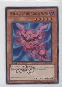 Svartalf of the Nordic Alfar 1st Ed. YuGiOh Storm Ragnarok #STOR-EN015 - Image 1