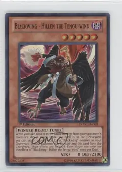 Blackwing - Hillen the Tengu-wind 1st Ed. YuGiOh Extreme Victory #EXVC-EN008 - Image 1