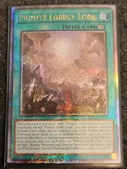 LP Yugioh Primite Lordly Lode - ROTA-EN058 - Quarter Century Rare - 1st Edition - Image 1